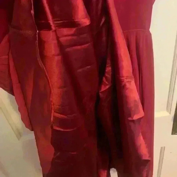 ModCloth Geode Red Pleated Dress, Womens Size XL - Picture 11 of 15